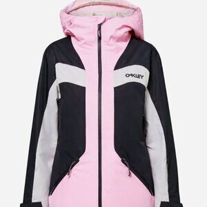 Oakley TNP TBT RC Insulated Ski Jacket Pink Black White Women’s #skiwear #Y2K